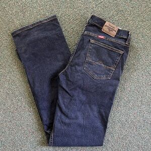 WRANGLER WOMENS DARK BLUE JEANS